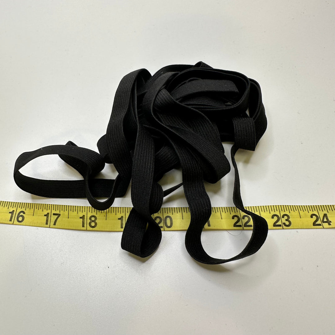 ½" Knitted Elastic - Black - 4.25M Bundle