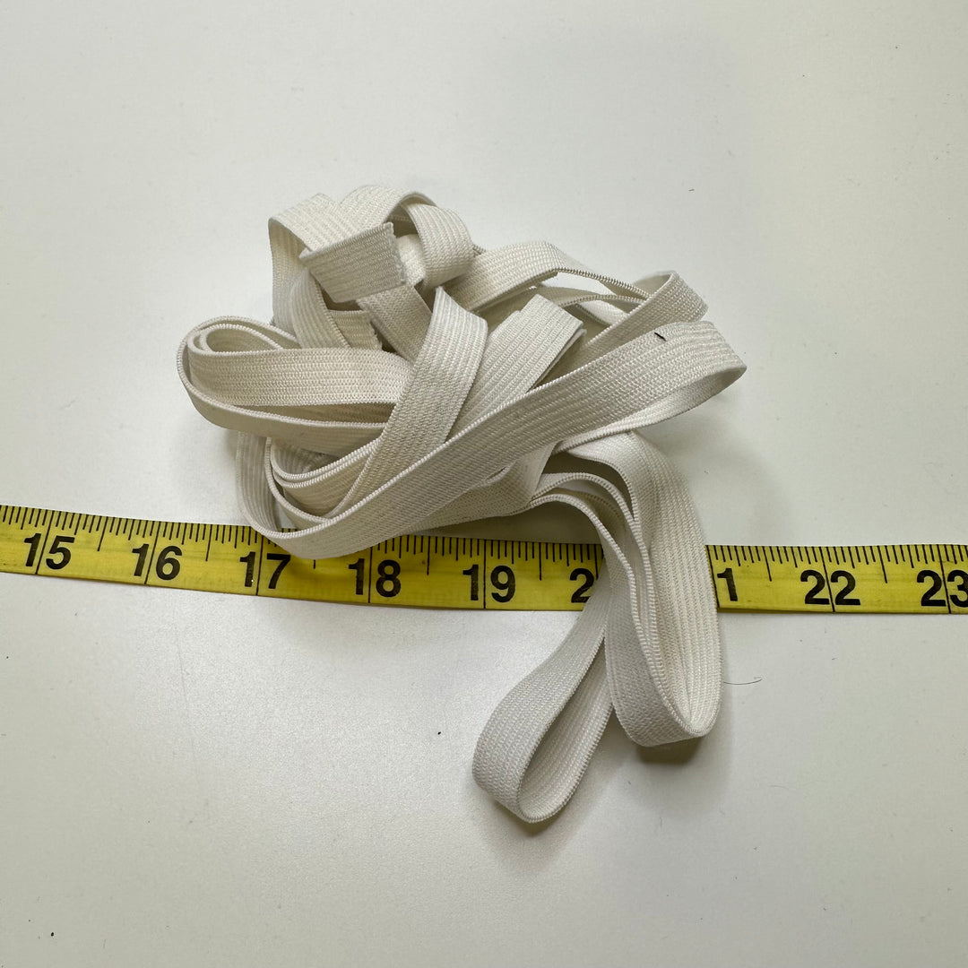 ½" Knitted Elastic - White - 1.3M 3 Pack Elastic