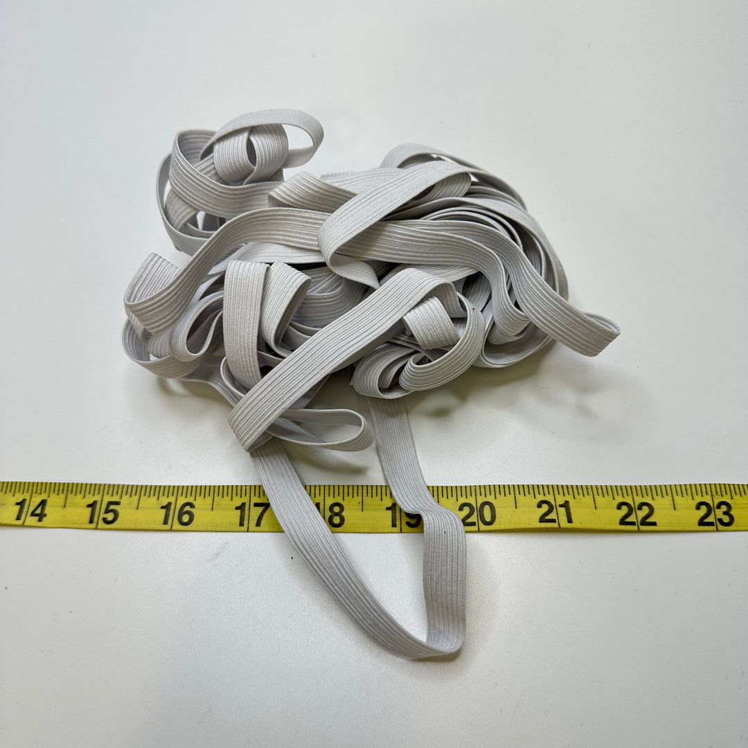 ½" Braided Elastic - White - 7M Bundle