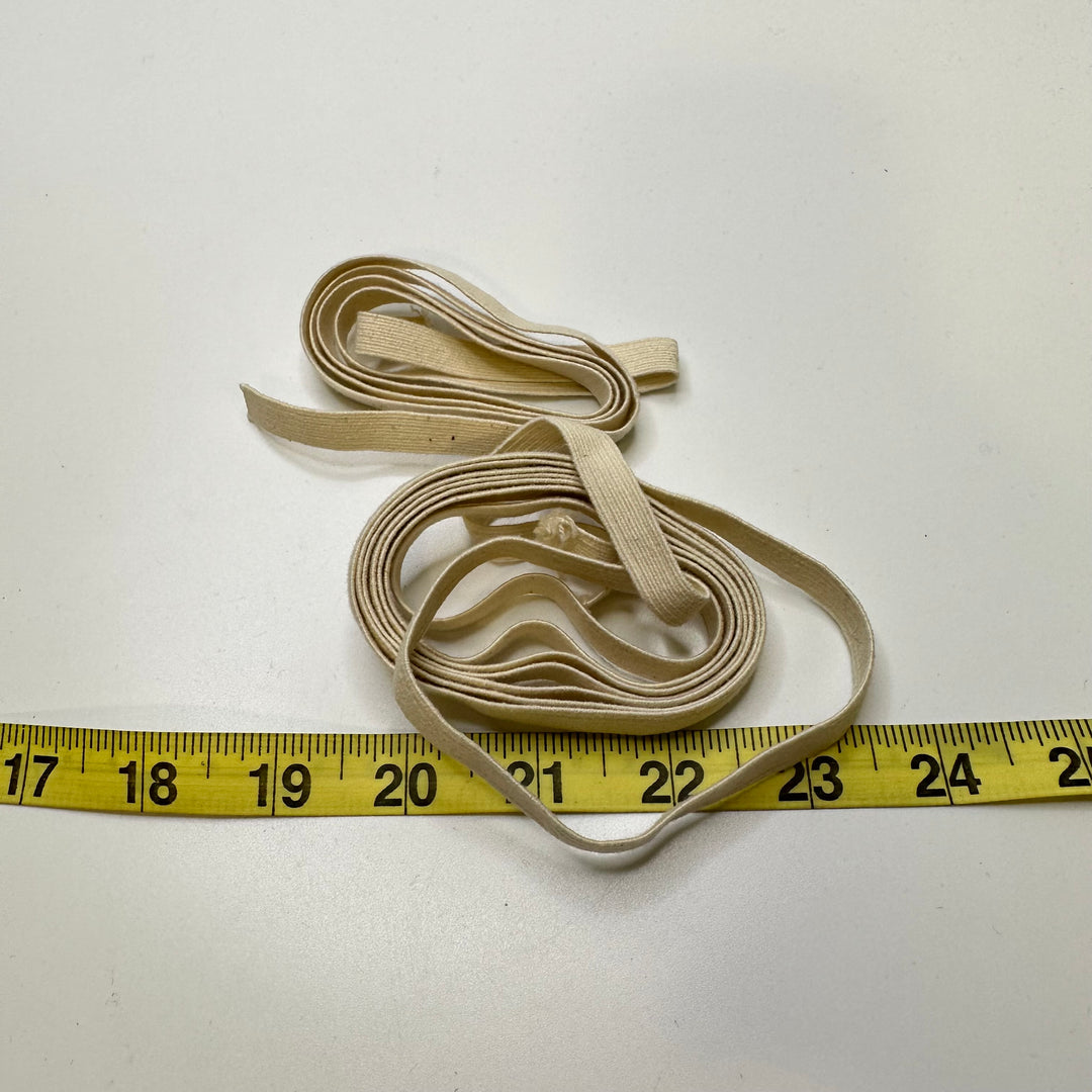 ⅜" Braided Elastic - Light Beige - 0.85M 2 Pack Elastic