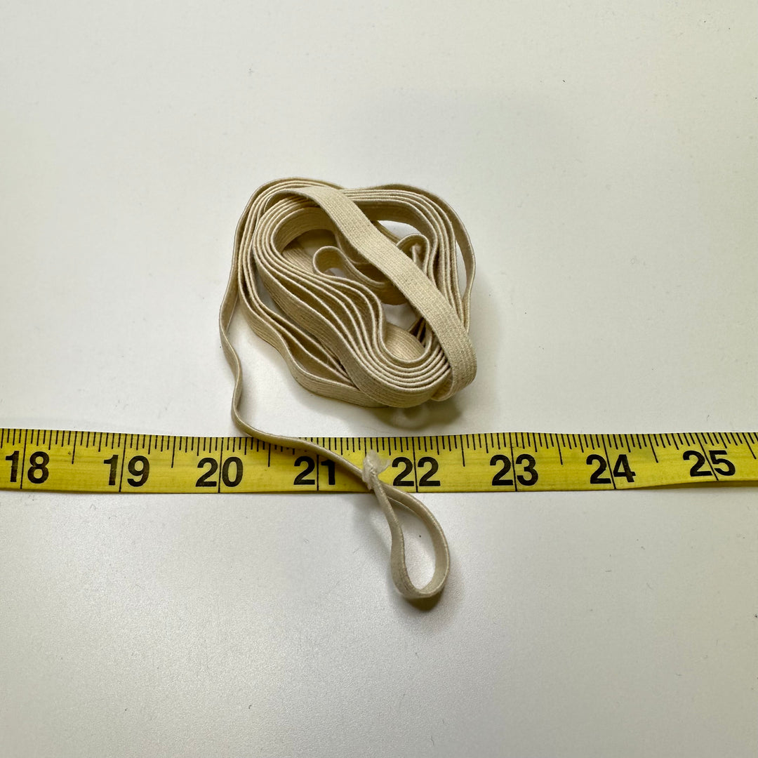 ⅝" Braided Elastic - Light Beige - 2.3M Bundle