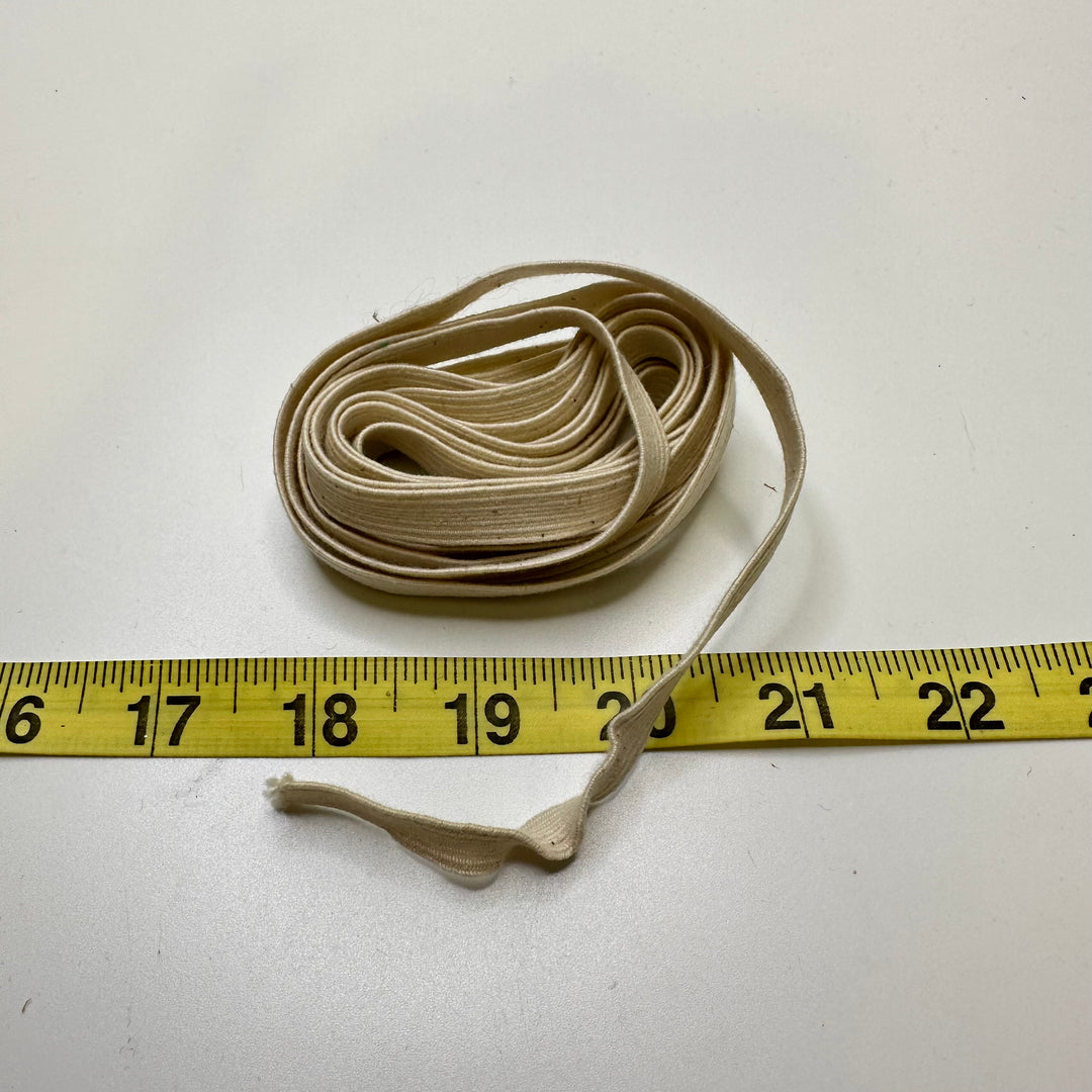 ⅜" Braided Elastic - Cream - 2.5M Bundle