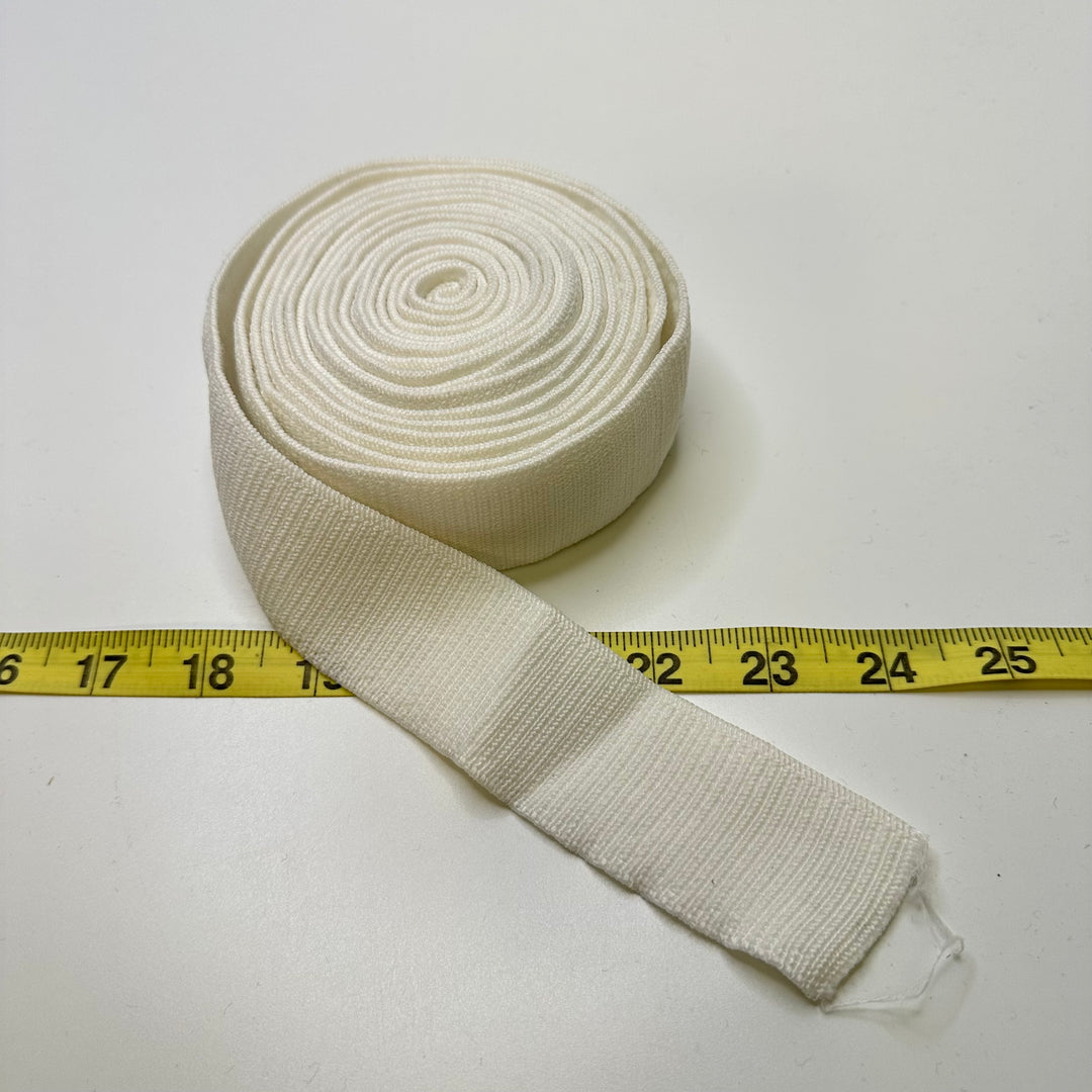 1 ½" Knitted Elastic - White - 3.25M Bundle
