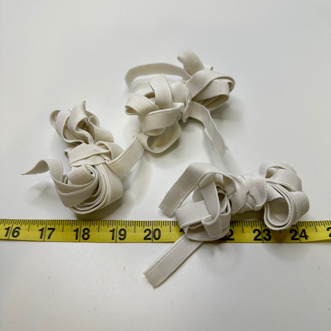½" Knitted Elastic - White - 2M 3 Pack Elastic