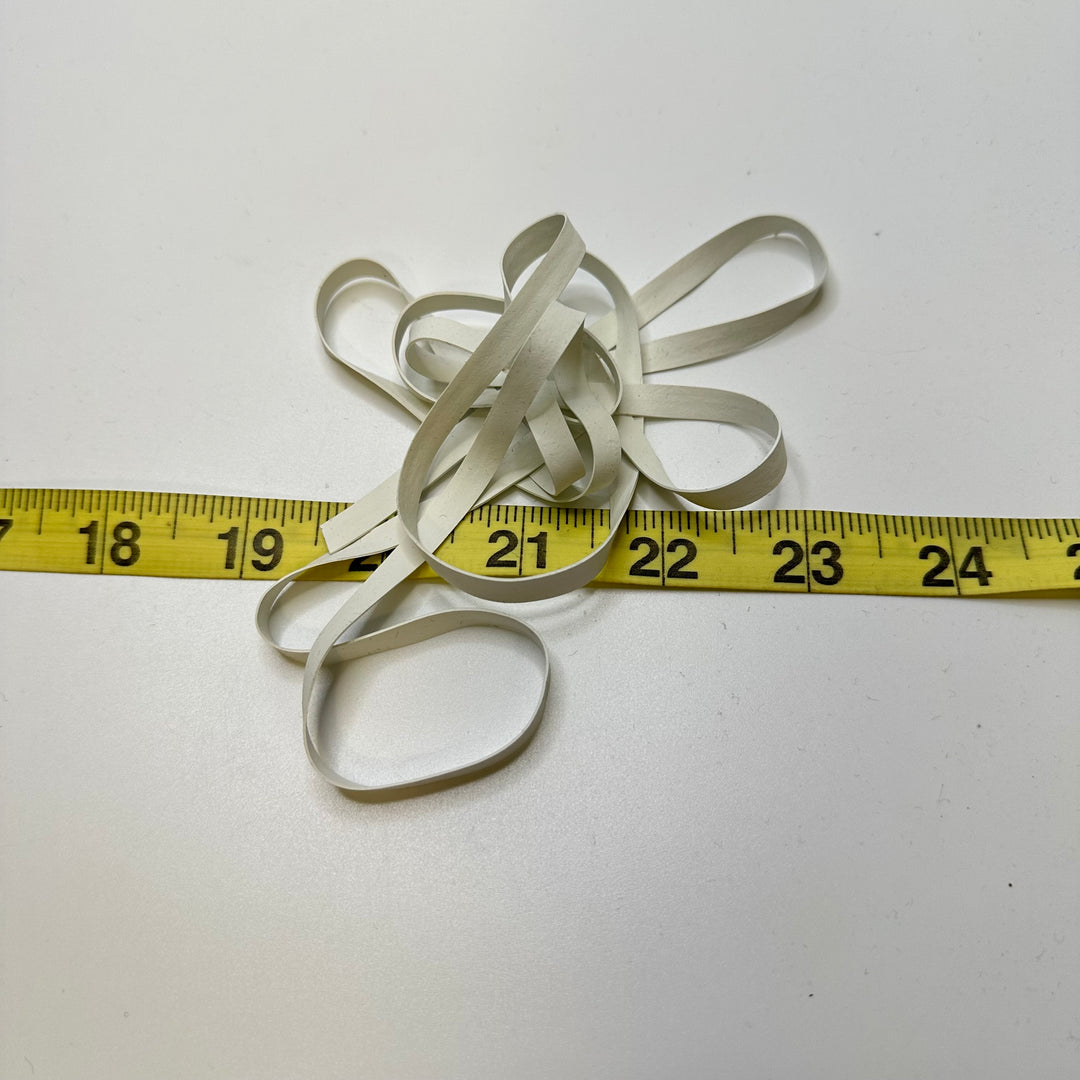 ¼" Swim Elastic - White - 1.25M Bundle