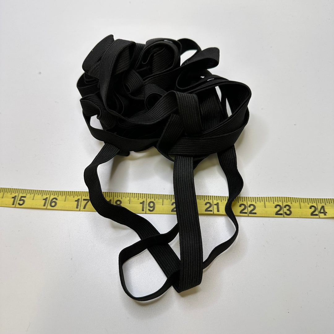½" Braided Elastic - Black - 6M Bundle
