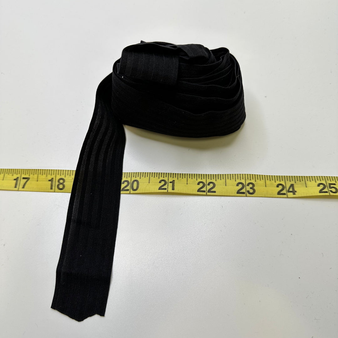 1 ¼" Knitted Elastic - Black - 4.9M Bundle
