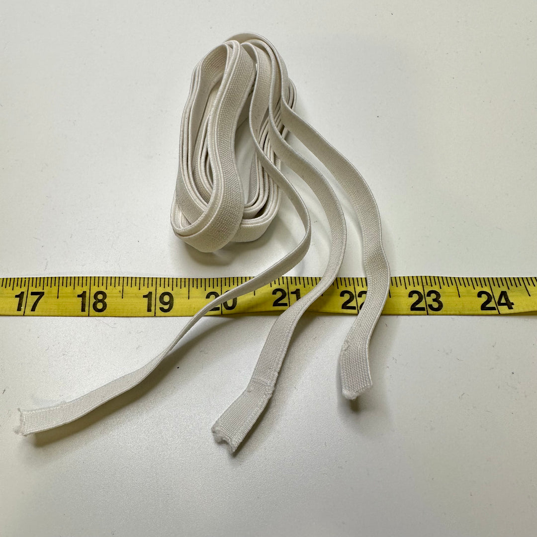 ½" Knitted Elastic - White - 0.8M 3 Pack Elastic