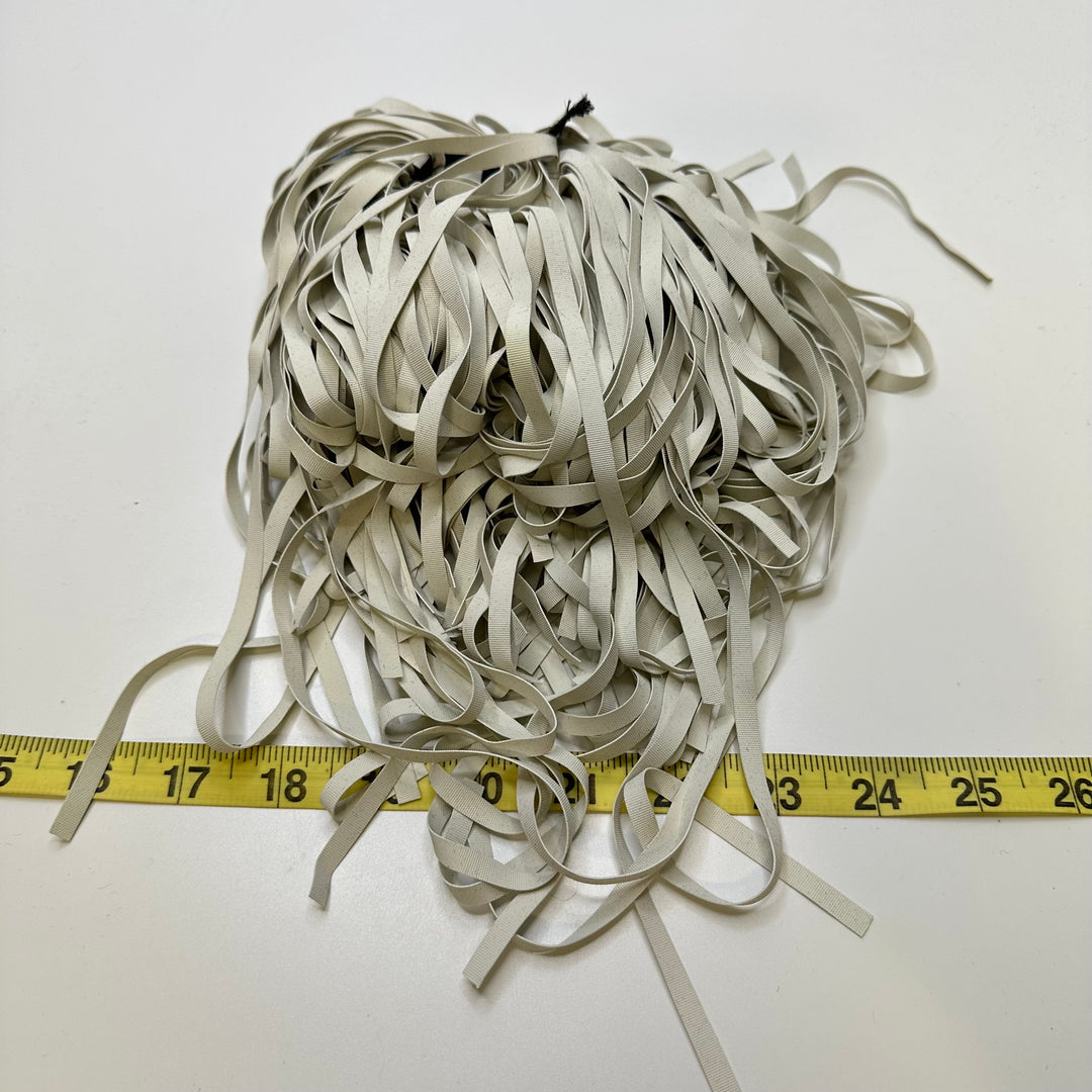 ¼" Swim Elastic - White - 0.8M 25 Pack Elastic
