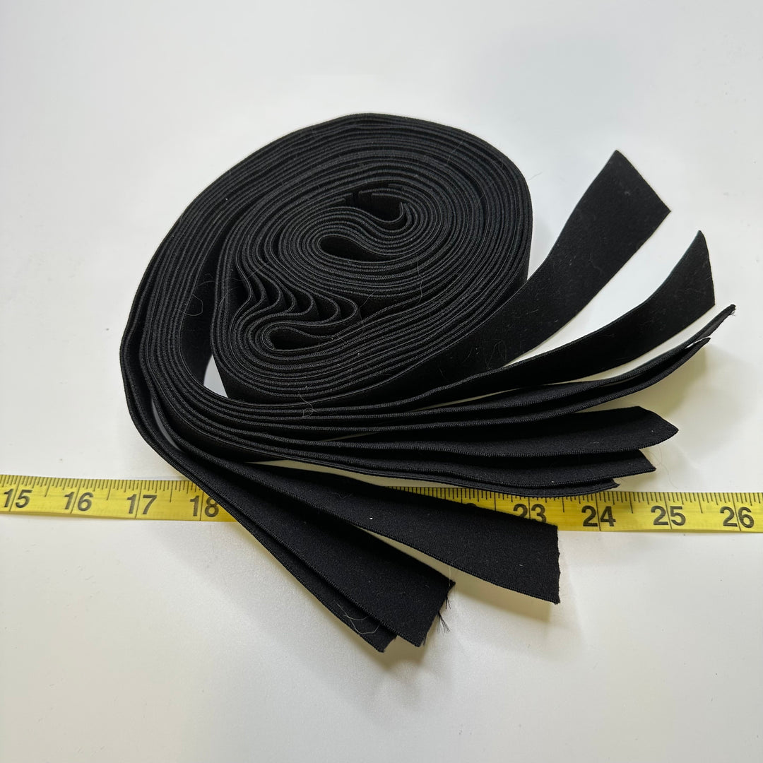 1 ½" Woven Elastic - Black - 0.9M 10 Pack Elastic