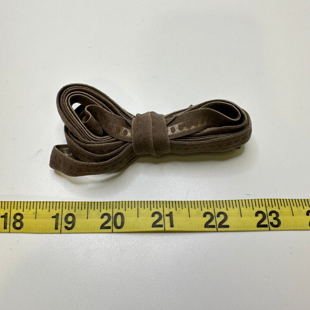 ⅜" Plush-Back Elastic - Brown - 2M Bundle