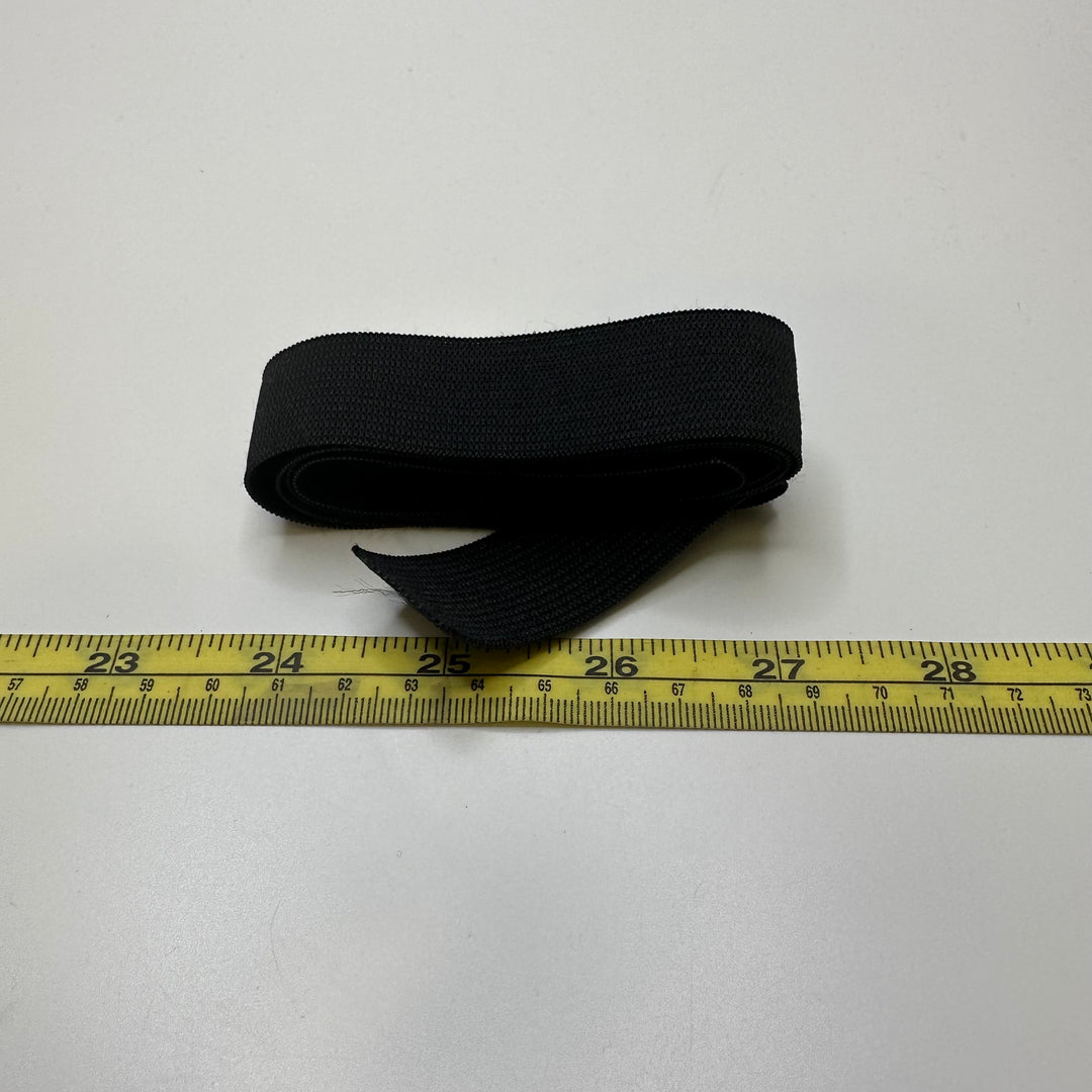 1" Woven Elastic - Black - 0.8M Bundle