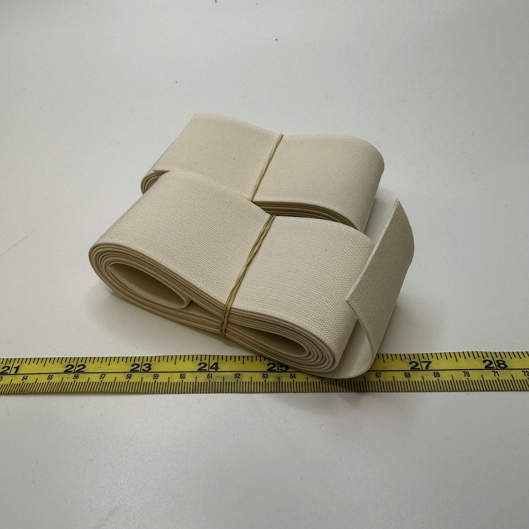 2" Woven Elastic - Cream - 1.6M 2 Pack Elastic