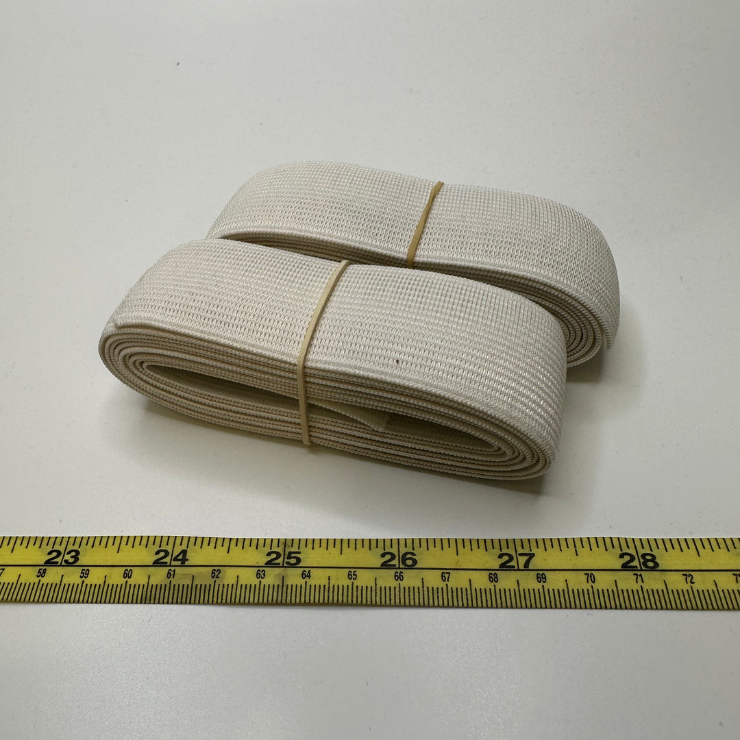 1 ¼" Knitted Elastic - White - 2M 2 Pack Elastic