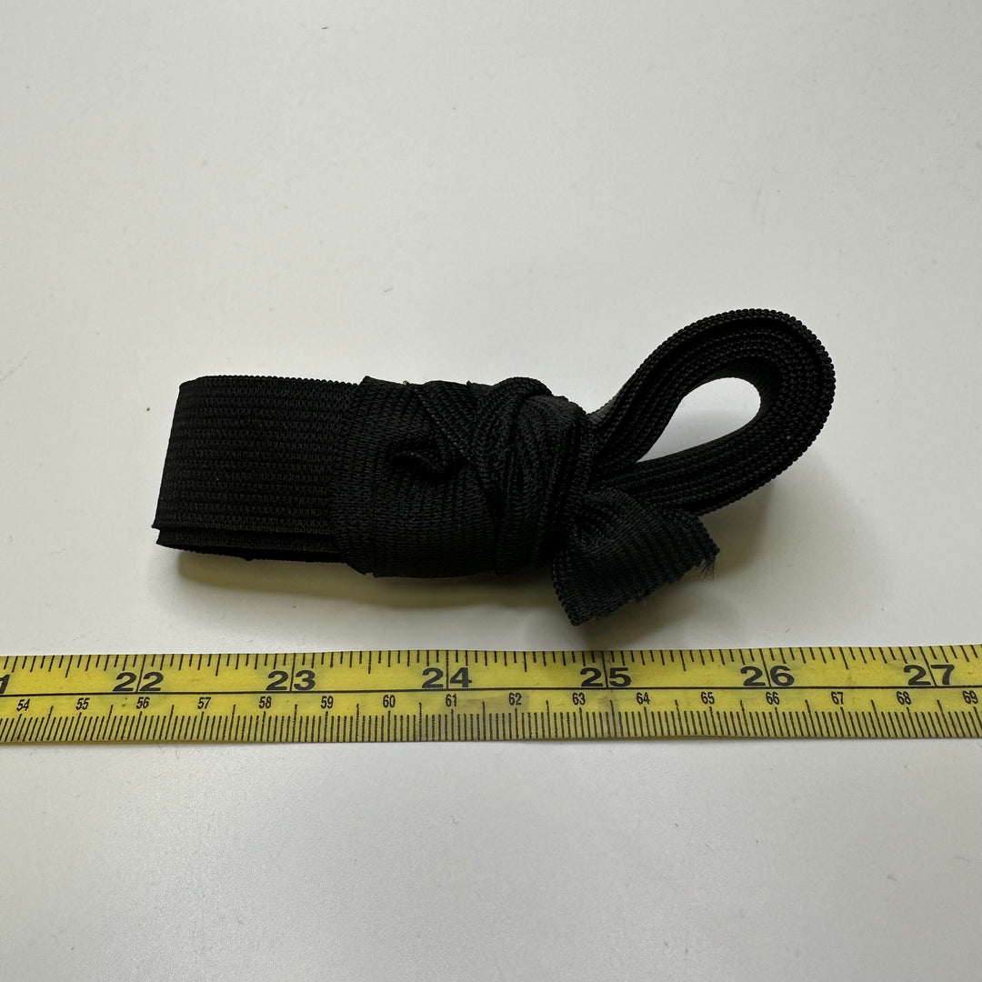1" Knitted Elastic - Black - 2M Bundle