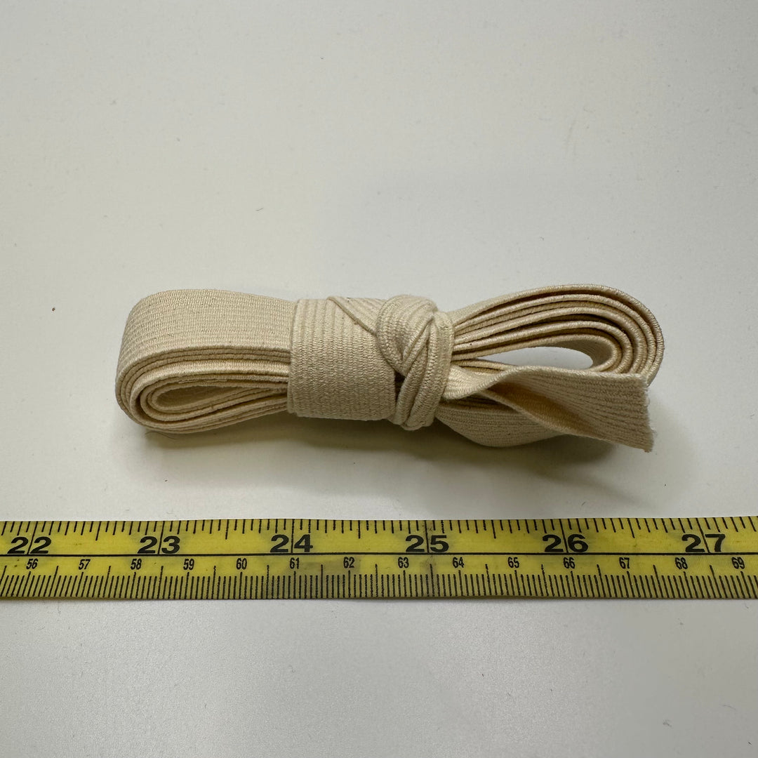 ¾" Braided Elastic - Light Beige - 2M Bundle