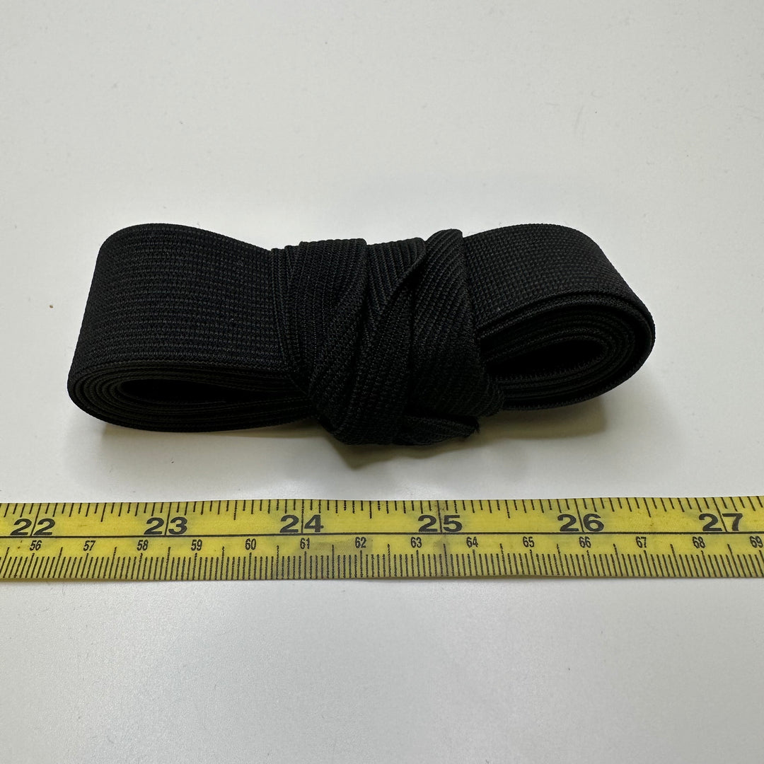 1 ¼" Knitted Elastic - Black - 2M Bundle