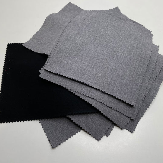 Soft Shell Squares Notions - Grey/Black - 20 Pack