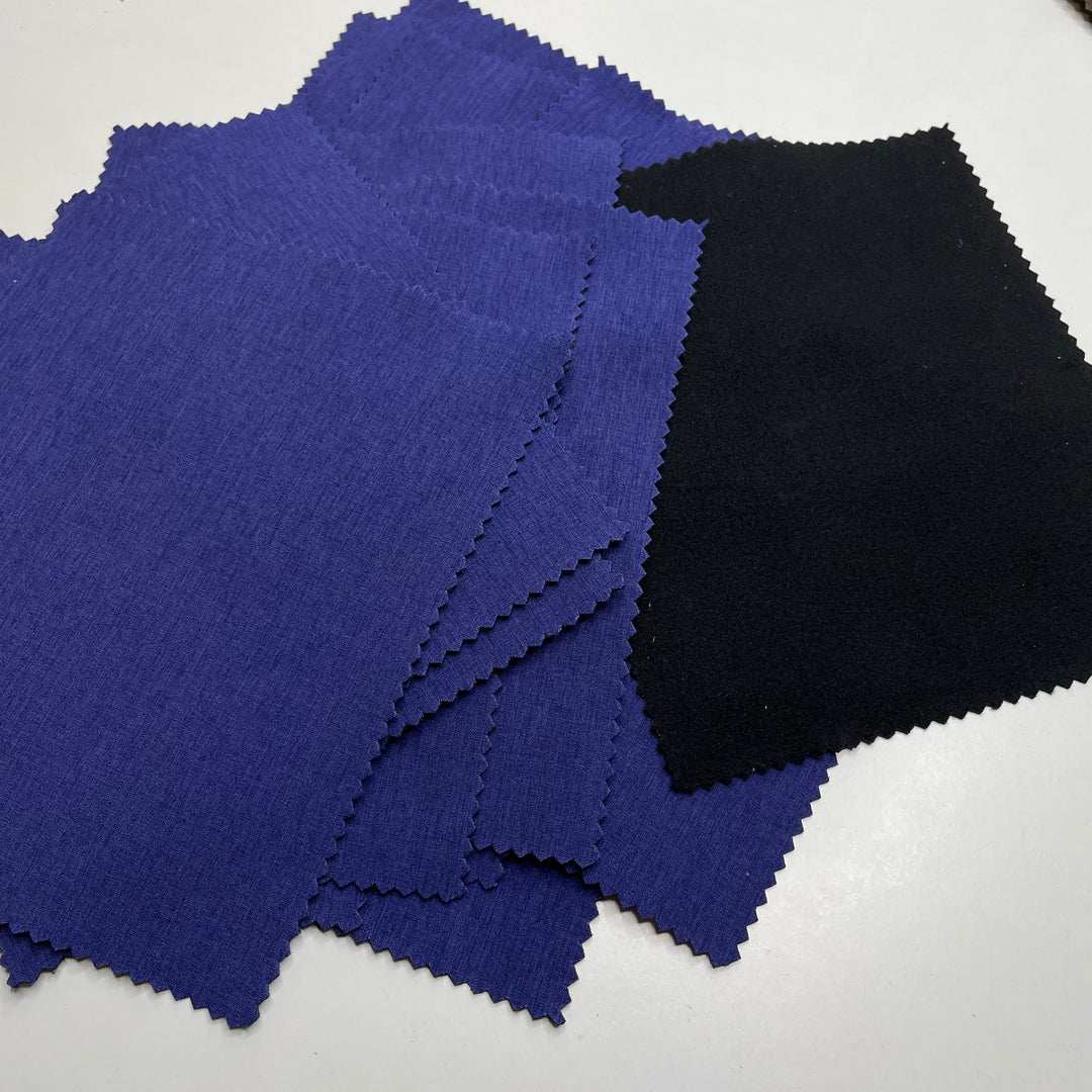 Soft Shell Squares Notions - Dark Blue/Black - 15 Pack