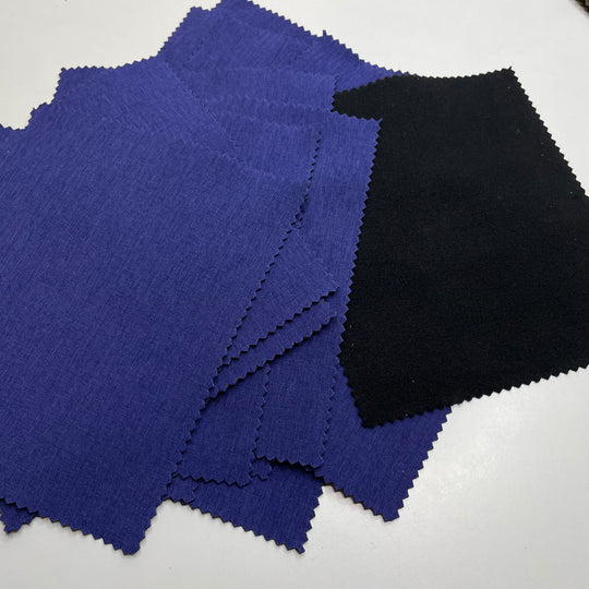 Soft Shell Squares Notions - Dark Blue/Black - 15 Pack