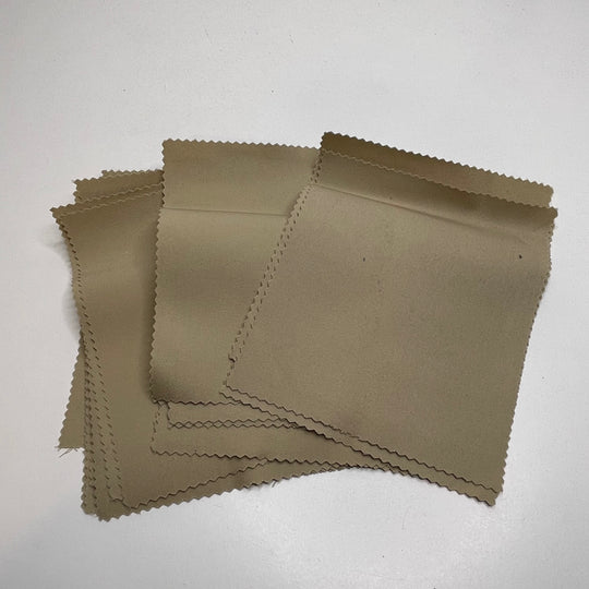 Polyester Twill Patches Notions - Light Beige - 10 Pack