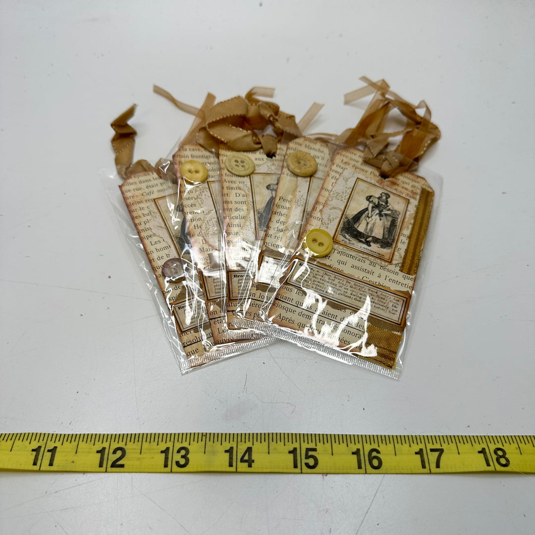 Craft Tags - Beige/Brown - 5 Pack