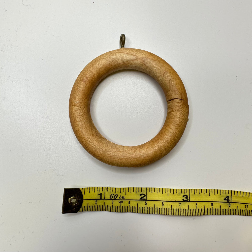 Wooden Pole Rings Curtain Rings - Light Brown/Beige - 14 Pack