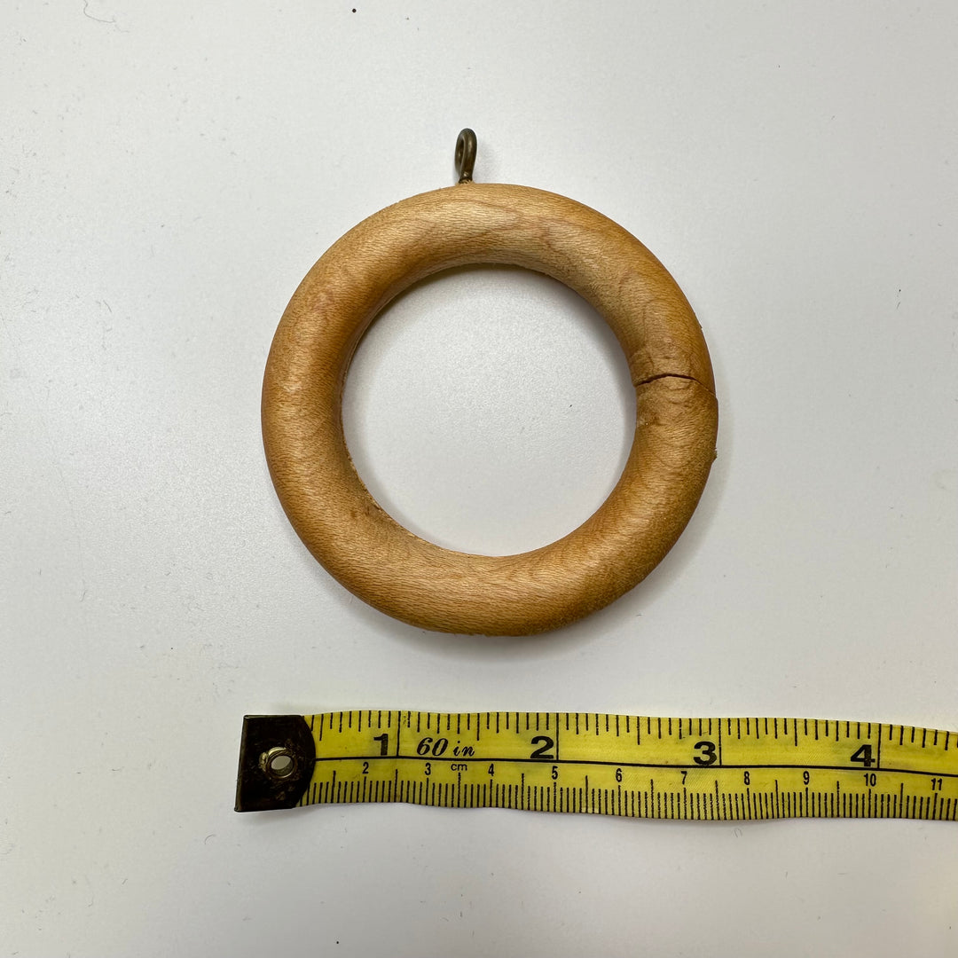 Wooden Pole Rings Curtain Rings - Light Brown/Beige - 14 Pack