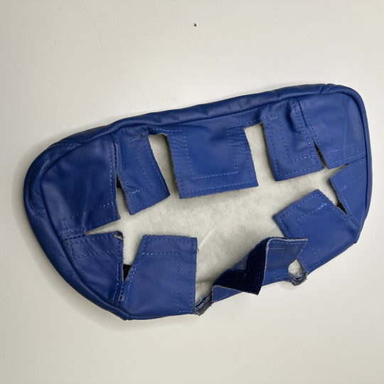 Leather Head Rest - Brown/Blue - Individual