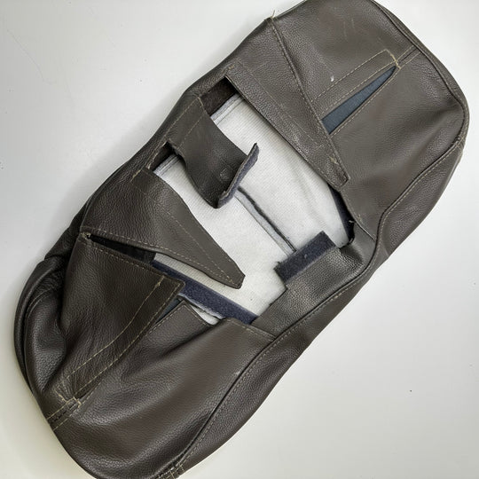 Leather Head Rest - Brown/Blue - Individual