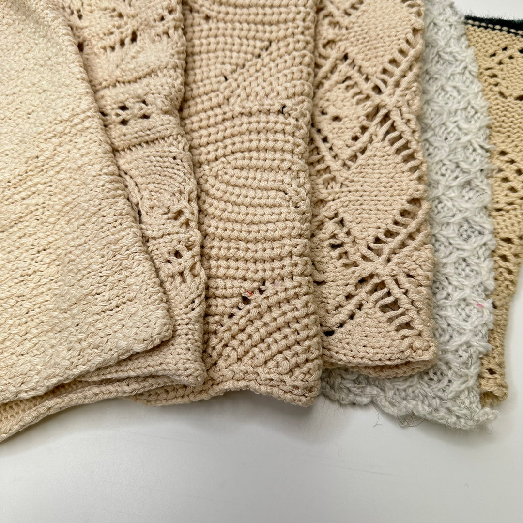 Beige Sweat Knit Samples - Beige - 6 Pack