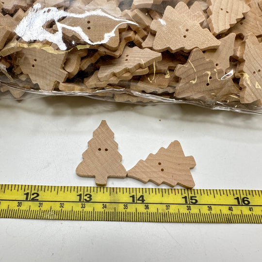 Tree Craft Buttons Craft - Wood - 50 Pack