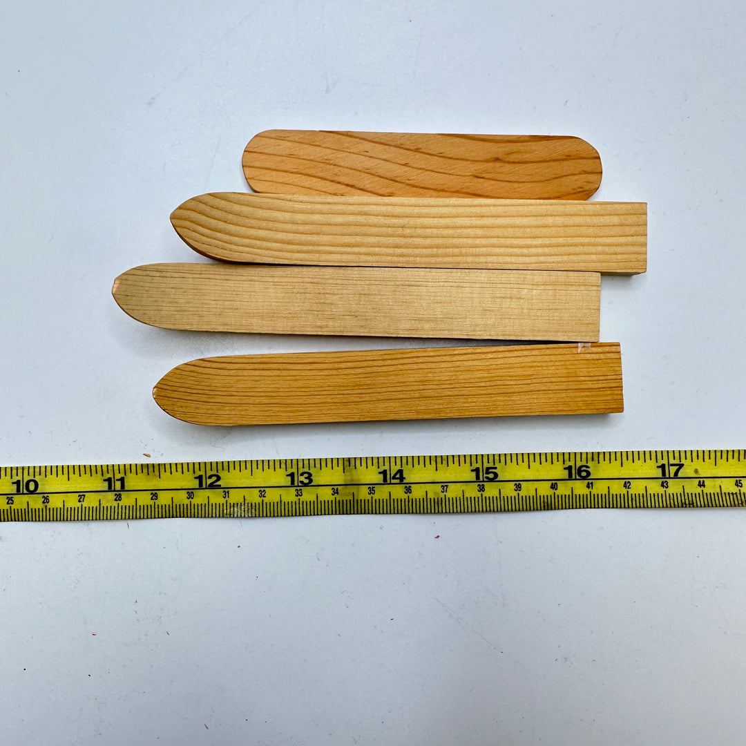 Teeny Tiny Ski Craft - Wood - 4 Pack