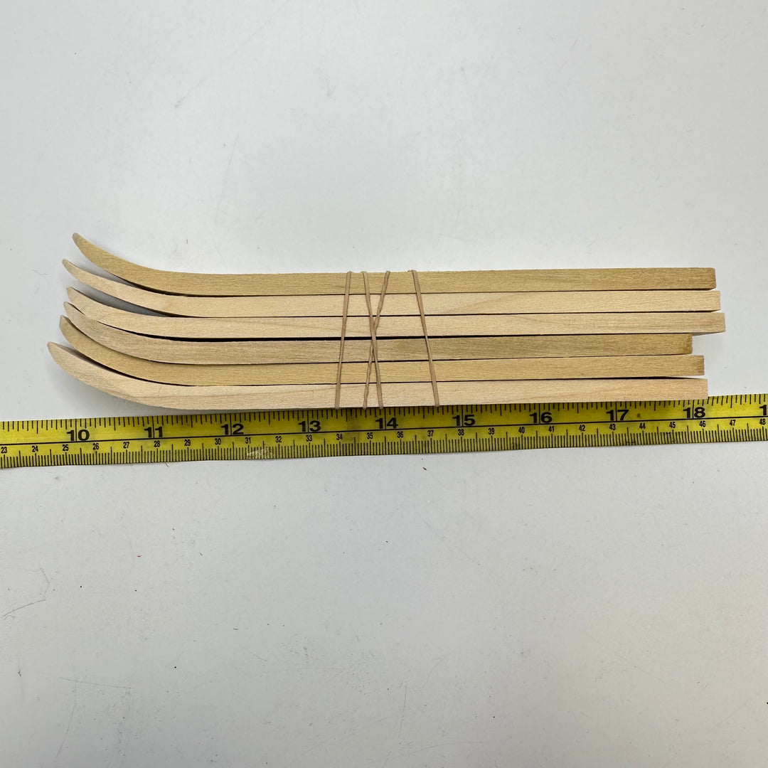 Tiny Ski Craft - Wood - 6 Pack
