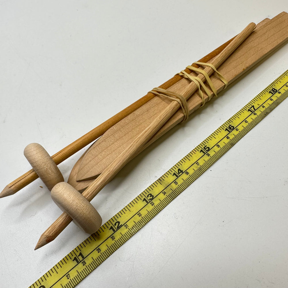 9 Ski Set Craft - Wood - 4 Pack