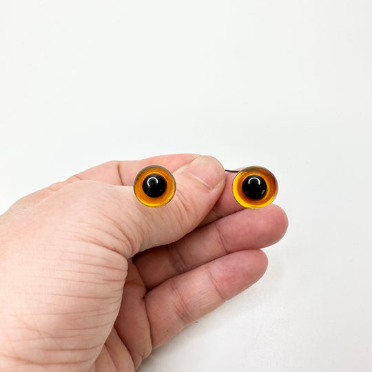 Glass Teddy Bear Eyes Accessories - Black/Beige - Individual