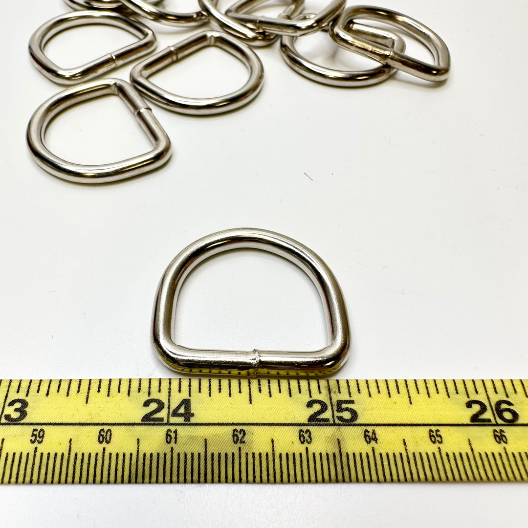 D Ring Accessories - Silver - 10 Pack