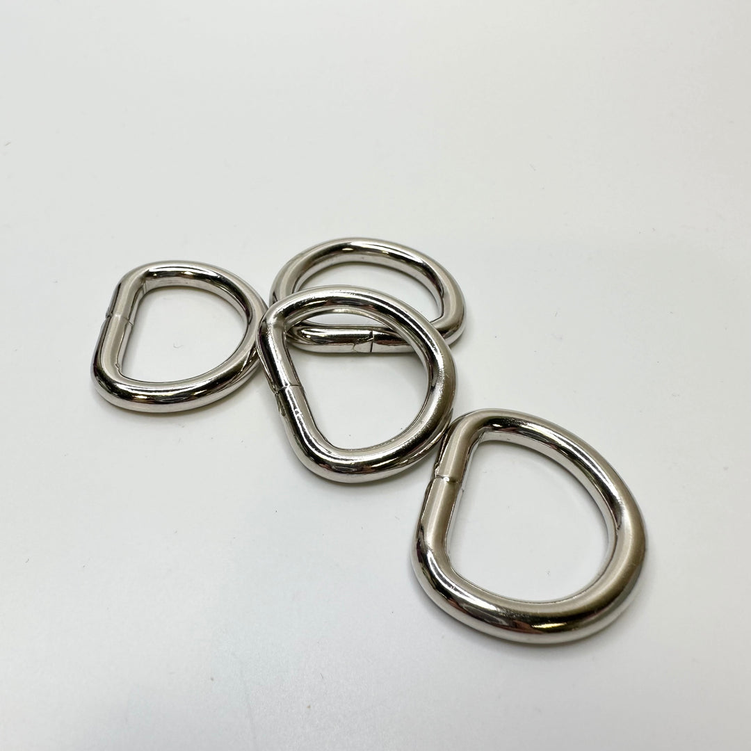 Thick D Ring Accessories - Silver - 4 Pack