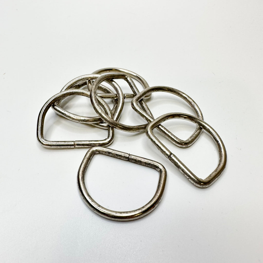D Ring Accessories - Silver - 10 Pack