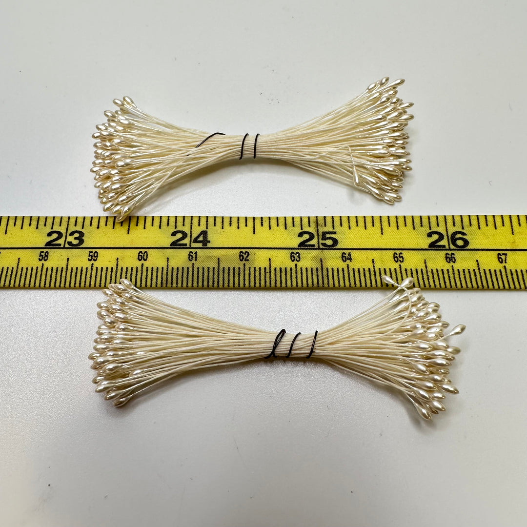 Miniature Flower Stamens - Cream - 2 Pack