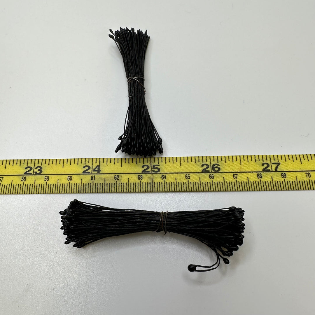 Miniature Flower Stamens - Black - 2 Pack