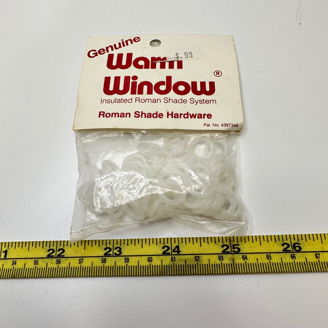 Roman Shade Hardware - White - Individual