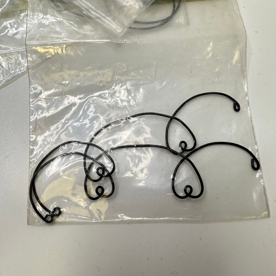 Wire Heart Filigree - Dark Grey - 5 Pack