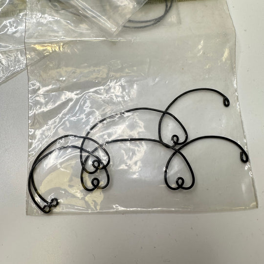 Wire Heart Filigree - Dark Grey - 5 Pack