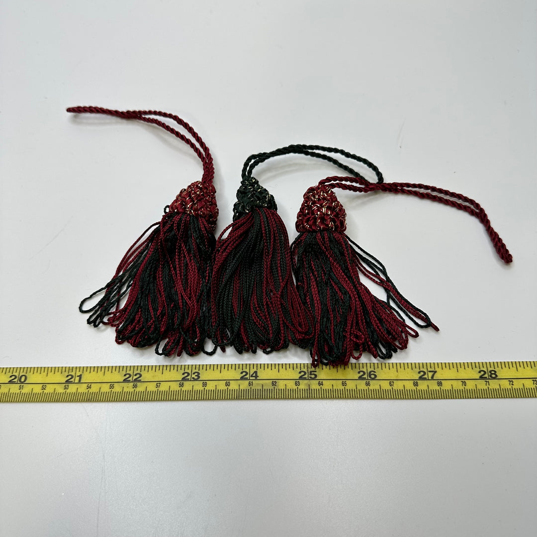Tassels - Green/Burgundy - 3 Pack
