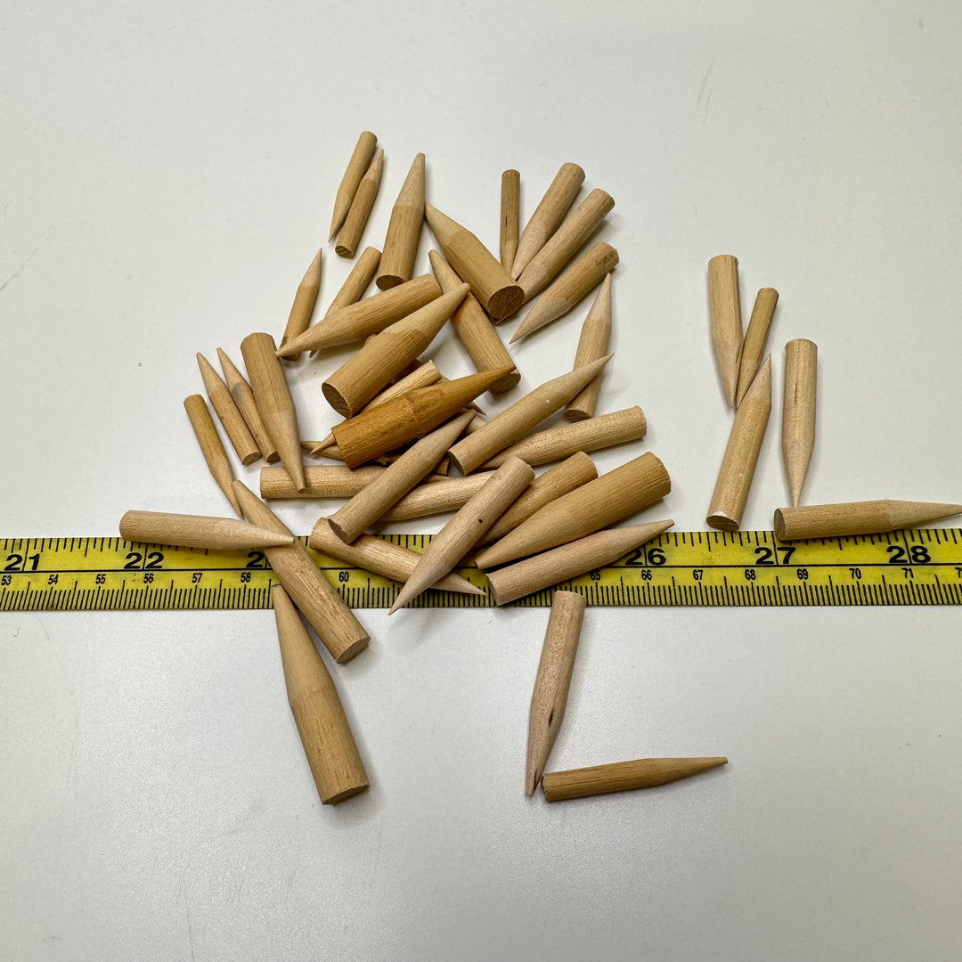 Wood Spikes - Light Beige - 40 Pack