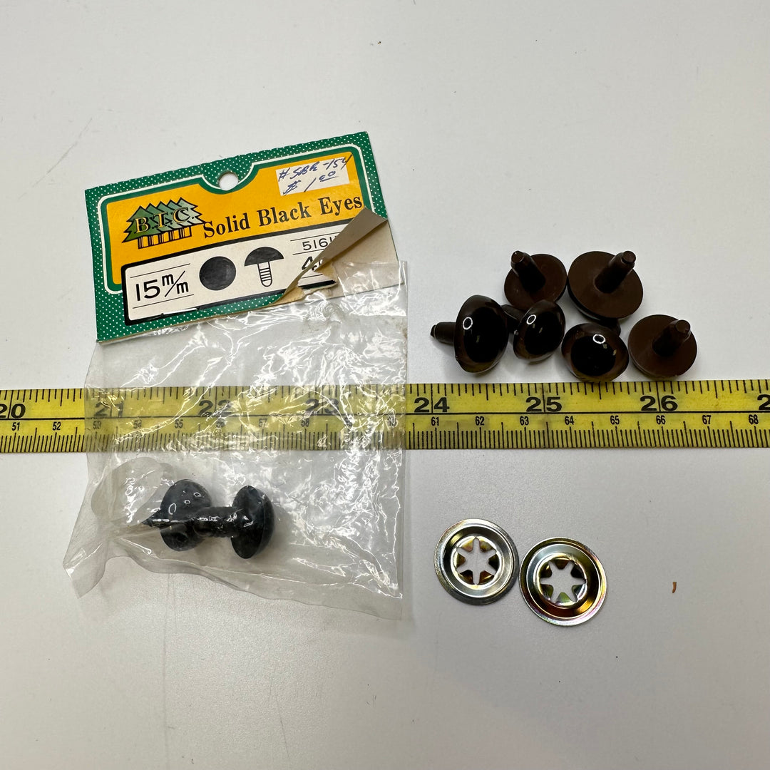 Doll Eyes - Black/Brown - 8 Pack