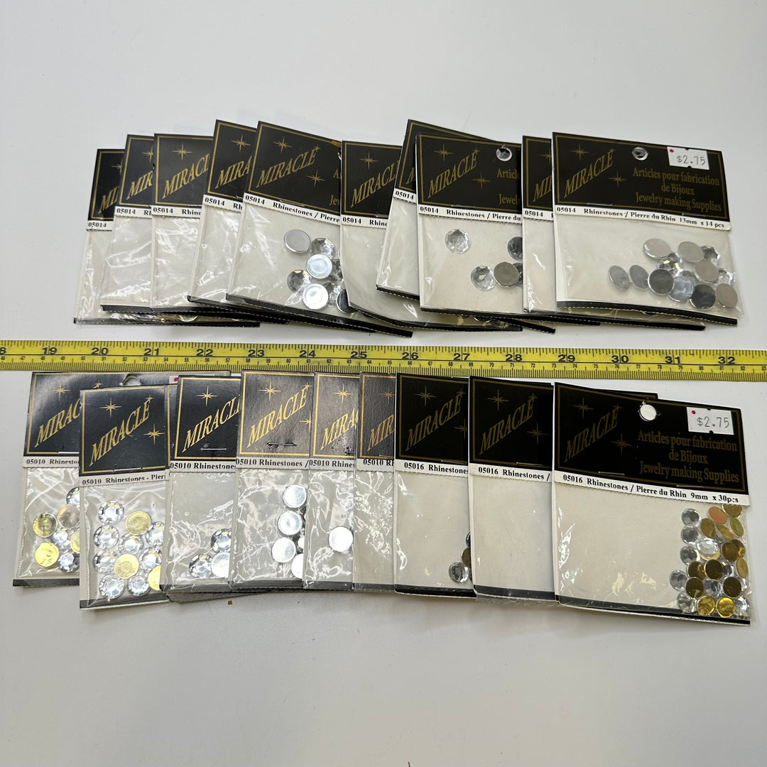 Rhinestones - Silver - 20 Pack