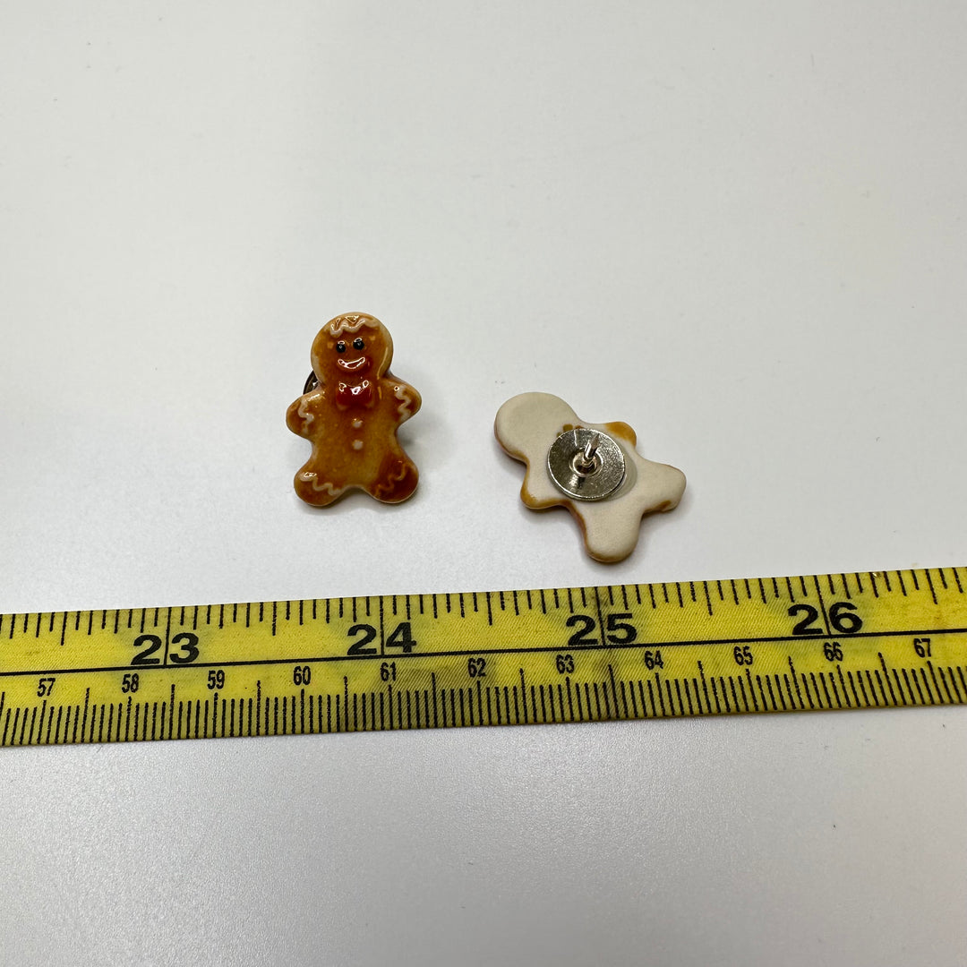 Gingerbread Pins - Light Brown - 2 Pack