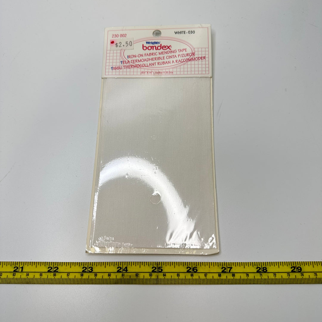 Iron On Fabric Mending Tape - White - Individual